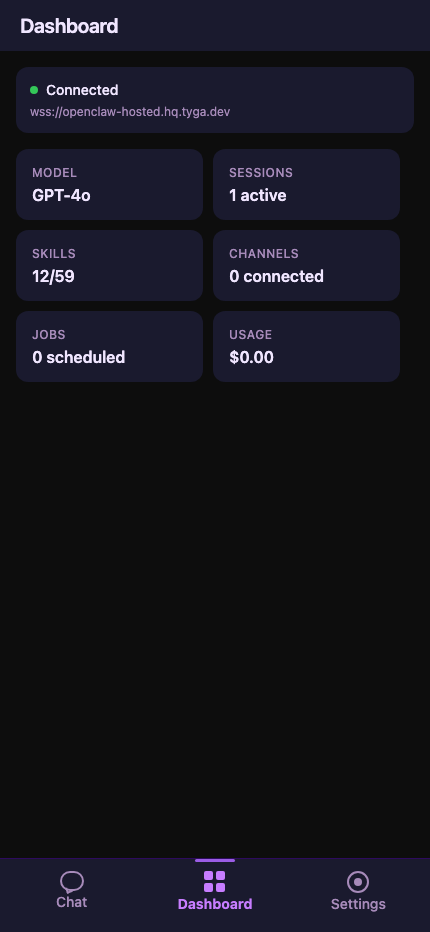 AgentSME Dashboard on macOS